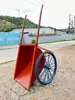 Carrinho de Mão Reforçado para Obra, Carrinho de Mão Reforçado para Transporte de Areia em Construção, Carrinho de Mão Reforçado Multifuncional para Reforma, Uso Agrícola e Doméstico