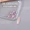 K9 Nuevos Diamantes de Imitación Redondos Morados Super Brillantes de Fondo Plano para Uñas, Diamantes de Imitación Triturados, Rellenos de Diamantes de Imitación, Pegatinas Moradas para Uñas de 33 Cortes, Decoraciones de Diamantes de Imitación