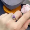 Amazon AliExpress Explosiones Anillo de Diamante Mosan Incrustaciones de Gemas Multicolor Venta Directa al por Mayor de Fábrica Transfronteriza