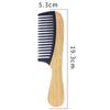 Phyllostachys pubescens peine plano empalmado baquelita peine de dientes anchos antiestático peine de bambú cabello liso portátil para el hogar peluquería peine de cola de rata