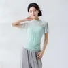 Ropa de Práctica de Danza Clásica para Mujer Manga Corta Volante Patchwork Malla Top Cuello Alto Fruncido Moldeador de Cuerpo Danza China Ropa de Baile