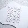 Arte de Uñas Degradado Francés Stickers Media Luna Sonrisa Stickers Ultrafinos Línea Francesa Arco Stickers Auxiliares Calcomanías para Uñas Joyería