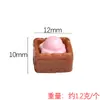 YQT mini helado de tostada diy resina comida juego accesorios miniatura casa de muñecas hecha a mano creativa escena adornos de escritorio