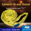 Anel flexível cinta de içamento redonda cinta de içamento guindaste árvore içamento cinta de içamento macia 2 toneladas 3 toneladas 5 toneladas 10 toneladas 1-8 metros