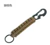 Chaveiro Trançado de Paracord para Exterior com Abridor de Garrafa Fivela de Formato Especial Pingente de Mochila Multifuncional Tecido à Mão