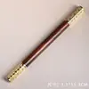 Pluma estilográfica de caoba, ébano, palisandro, pluma de artesanía de diseño simple y liso, bolígrafo de gel, regalo para estudiante, caja de regalo pequeña