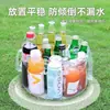 Bolsa de lavandería portátil para viajes, lavabo plegable, para lavar verduras portátil al aire libre, cubo de agua comprimido transparente para acampar, bolsa para lavar y lavandería