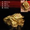 Atacado cobre sapo dourado recrutar arroz sapo dourado ornamentos de escritório decoração de casa bronze