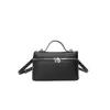 Bolso de hombro transfronterizo de nuevo estilo, bolso cruzado casual con patrón de lichi, bolso tote tipo caja versátil para el día a día, bolsos de mujer al por mayor, hecho a medida