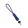 Puxador de Zíper Removível em PVC Moldado por Injeção Acessórios para Cabeça de Zíper de Roupas e Bolsas Puxador de Corda de Zíper Design Removível