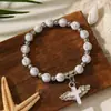 Pulsera con Colgante de Cruz Ovalada de Venta Caliente Transfronteriza para Mujeres Pulsera de Oración de Bautizo Regalo Pulsera de Rosario para Pareja para Mujeres