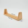 Base de calendario de escritorio en forma de U, base de madera maciza acrílica, base de calendario de escritorio en forma de U de haya, soporte para tarjetas y notas