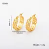 Pendientes Populares Europeos y Americanos de Acero Inoxidable para Mujer, Lujo Accesible Pendientes Elegantes Retro Transfronterizos U Joyería de Acero de Titanio de Gama Alta