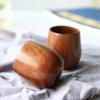 Taza de Madera Carbonizada Sanchuang Taza de Madera Creativa Taza de Té Antiescaldado de Madera Maciza Vaso para Whiskey