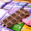 Chocolate importado de Alemania MILKA plato grande sándwich de leche de avellana tarjeta maravillosa chocolate de burbujas de panal