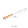 Cuchillo y Tenedor para Pasteles de Acero Inoxidable Mingrui Mango de Madera Mango de Cerámica Cuchillo para Postres Occidentales Recogedor de Fruta Juego de Cuchillo y Tenedor para Pasteles