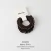Tiara de Cabelo com Estampa de Leopardo e Inserção de Cartão Estilo Coreano para Mulheres 2026 Novo Toque de Luxo Prendedor de Coque Elástico de Renda Acessórios de Cabelo