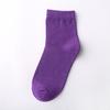Suministro directo de fábrica de nuevos calcetines japoneses de algodón de color sólido, calcetines Harajuku de cien colores caramelo, estilo universitario para mujeres