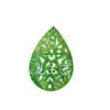 Colgante de jade colgante hueco de turquesa roca de cuarzo jade colgante de gota de agua pendientes colgante collar colgante Marca de jade