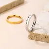Anillo Viento Frío para Mujer Anillo de Diamante Dorado de Comida Anillo para Dedo Índice Dedo Medio Joyería de Moda