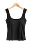 Camisola Transfronteiriça com Bojos Embutidos para Mulheres, Estilo Europeu e Americano, Tamanho Grande, Adequada para Usar como Camada Base ou Peça Externa, Anti-Exposição, Top Versátil