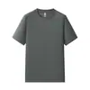 Camiseta unisex de cuello redondo 10A Sorona de tacto frío, 250g, uniforme para grupo de trabajo, color liso, versátil, se puede imprimir con texto