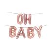 Nuevo Transfronterizo Oh Bebé Globo de Película de Aluminio Juego de Letras Baby Shower Decoración Fiesta de Cumpleaños del Bebé