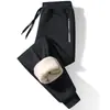 Calças de Lã Ultra Grossa para Homens no Inverno, Calças de Algodão com Forro de Lã e Extra Grossas, Calças Esportivas de Outono e Inverno, Calças Casuais Masculinas