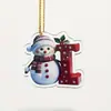 Decorações de Boneco de Neve de Natal, Enfeites para Árvore de Natal, Presentes de Feriado Transfronteiriços Atacado, Pingentes de Acrílico, Natal
