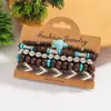 Pulsera de Tortuga Multicapa con Diseño Personalizado Transfronterizo Europeo y Americano, Mezcla y Combinación Sencilla, Estilo Bohemio Retro