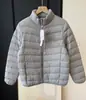 Novo Padrão Nacional 90 Penas de Pato Branco Leve, Quente, Fino, Macio, Gola Alta, Jaqueta de Penas de Manga Comprida Fashion 25 Novo Inverno L1207Y