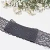Tanglong Encaje de Punto de Alta Elasticidad con Adorno de Encaje 5cm Patrón de Hilo Accesorio para Dobladillo de Ropa Adorno de Encaje