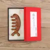 Peine de Masaje Meridianos de Sándalo Tallado Mango Redondo Casero Personalizable Peine de Sándalo Dientes Suavizantes del Cuero Cabelludo Peine de Madera Compacto Portátil