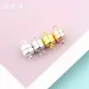 Prata S925 Banhada a Ouro com Atracção Magnética Pulseira Pulseira de Casal Fivela Acessórios de Joias DIY Feitos à Mão Fivela Magnética