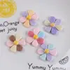 Nuevos Accesorios de Resina DIY Flor de Seis Pétalos Pegamento Cremoso Funda de Teléfono Móvil Tocado Pasador Hebilla de Zapato Accesorios para Tazas de Agua