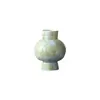 Conjunto de Vasos Cerâmicos Verde Claro Esmaltados em Nuvem de Jingdezhen, Vaso Cerâmico Estilo Wabi-Sabi, Decoração de Gabinete de Entrada de Hotel, Frete Grátis