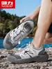Sandalias Deportivas Warrior para Hombre 2026 Nuevos Zapatos Casuales de Verano para Senderismo Zapatos Huecos Originales Zapatos de Suela Gruesa Tipo Papá