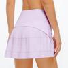 Falda de tenis deportiva Inf para mujer, de verano, anti-running, para exteriores, fitness, falda falsa de dos piezas, yoga, de secado rápido, transpirable, plisada