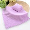 Terciopelo de Coral 2525 Toalla Facial para Niños Cuadrada Pequeña Toalla Desmaquillante Trapo Toalla Pequeña Engrosada y Absorbente