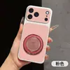 Capa de Celular com Textura de Casca de Lichia Pivotante para Apple 15pro com Suporte Giratório para iPhone 18promax Avançada 17 à Prova de Queda