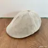 Boné de Suede Estilo Coreano, Outono e Inverno Quente Moda Retrô Versátil Cor Sólida Unissex Estilo de Rua Boné de Baseball