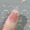 Pegatinas para Uñas de Flores Secas Artificiales Tipo Floral, Fragmentos Florales Pequeños en Relieve 3D, Calcomanías Decorativas de Uñas de Moda
