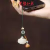 Saquinho de Lótus Luminoso Corrente de Celular Pingente Pedra Luminosa Cabacinha Recortada Pingente Difusor Portátil Masculino e Feminino Acessórios