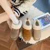 Botas de nieve para mujer 2026 nuevas de invierno, casuales, versátiles, cálidas, con forro polar, suela gruesa, con forro de felpa