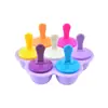 TikTok Mais Vendido Silicone Multifuncional Molde de Picolé de 9 Cores DIY Molde de Sorvete Caseiro para Crianças Molde de Sorvete