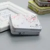 Caixa retangular criativa de folha de flandres caixa mini de desenho animado para armazenamento de cartões grampo de cabelo joias pequena caixa de ferro em estoque atacado