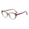 Nuevas y Elegantes Monturas de Gafas Cat-Eye con un Ambiente de Moda, Bloqueo de Luz Azul, Adecuadas para Lentes Graduados, Montura de Propionato Tr, Lentes Sin Graduar Disponibles
