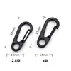 Suministro en Stock del Fabricante Original Hebilla de Semilla de Melón Negra Mate de 32 mm Color Pistola Gancho de Resorte de Agujero Único Hebilla para Llavero
