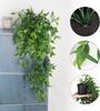 Amazon planta verde colgante artificial de ratán simulación enredaderas colgantes en maceta hogar balcón decorativo plantas de plástico