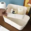 Cesta de Armazenamento Retangular Amazon Cesta de Armazenamento para Artigos de Mesa Cesta de Armazenamento PP Rattan Plástico Trançado Armazenamento Doméstico